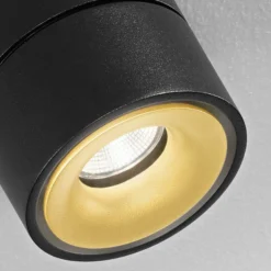 Egger DLS LED-valonheitin Clippo Duo, musta-kulta, 2700K