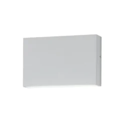 Egger LED-ulkoseinävalaisin Flatbox, valkoinen, 11x7 cm, alumiini