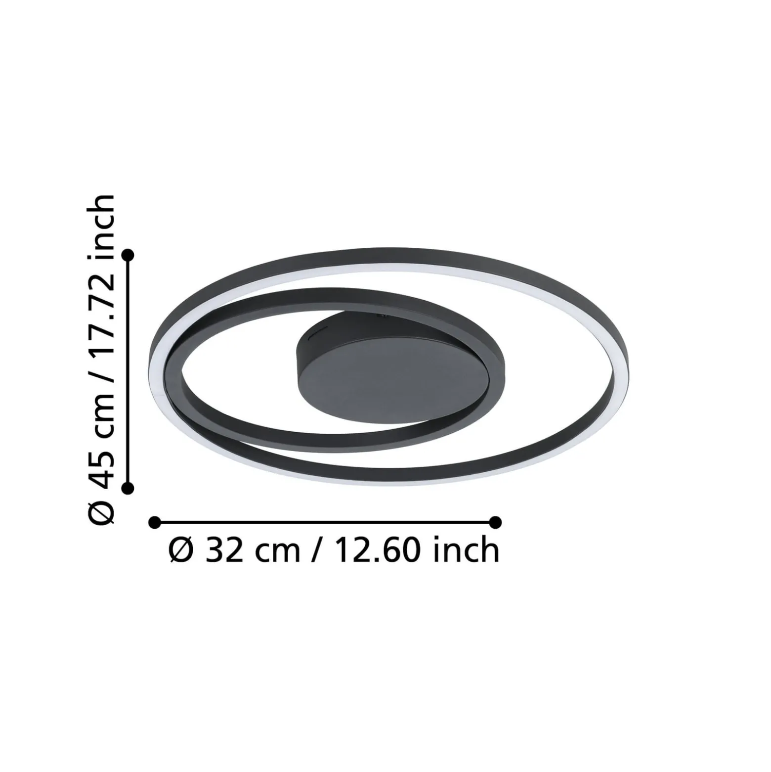 EGLO connect Calagrano-Z-LED-kattovalaisin, Ø45 cm