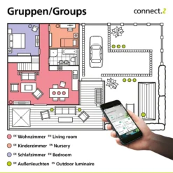 EGLO connect Capasso-Z -LED-kattovalaisin CCT