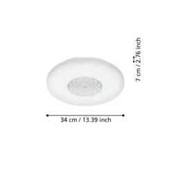 EGLO connect Capasso-Z -LED-kattovalaisin CCT