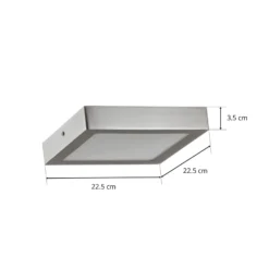 EGLO connect Fueva-C-kattovalo 22,5 cm nikkeli