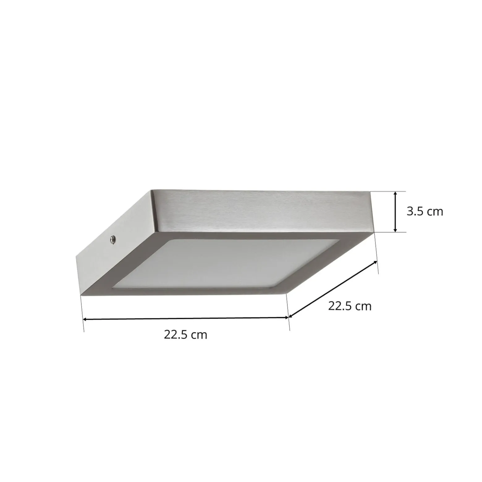 EGLO connect Fueva-C-kattovalo 22,5 cm nikkeli