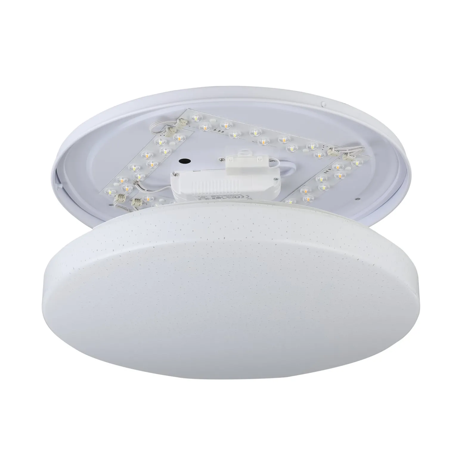 EGLO connect kattovalaisin Totari-Z, Ø38cm, 19W, kristalliefekti