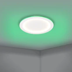 EGLO connect LED-kattovalaisin Padrogiano-Z, Ø 60 cm, valkoinen