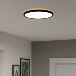 EGLO connect LED-kattovalaisin Rovito-Z, musta, Ø 30 cm