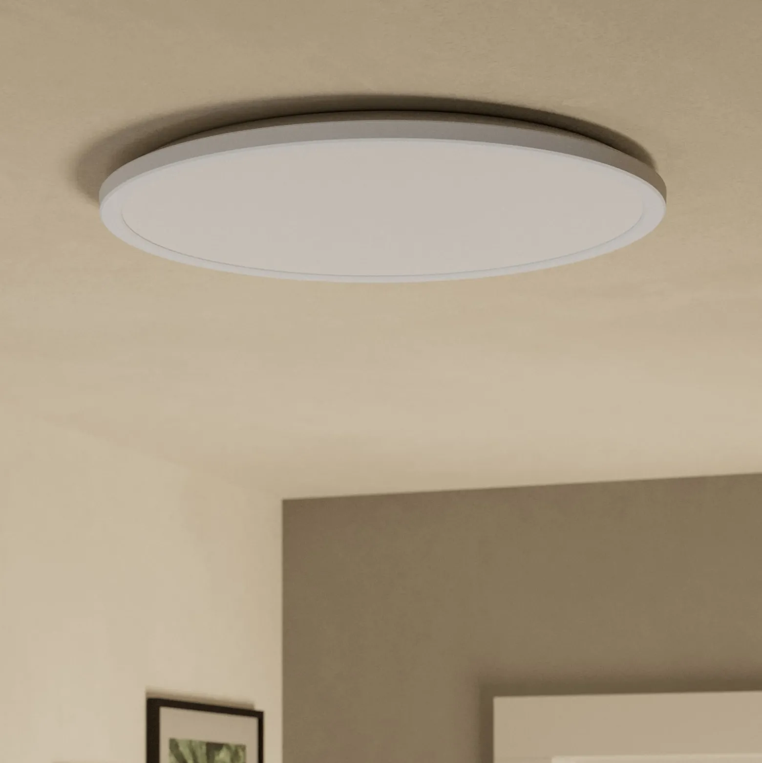 EGLO connect LED-kattovalaisin Rovito-Z, valkoinen, Ø 50 cm