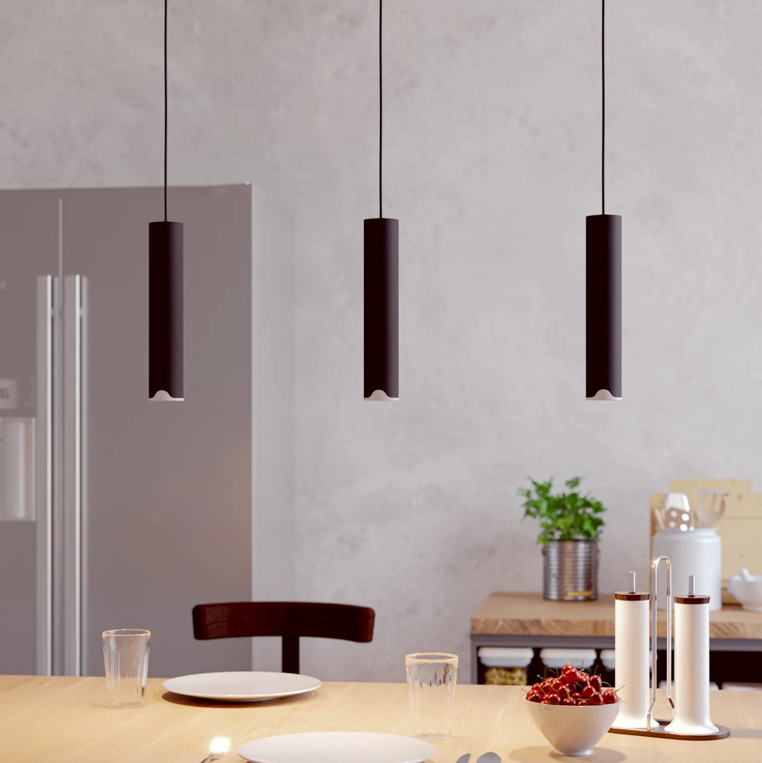 EGLO connect LED-riippuvalaisin Balamorta-Z, 3-valoinen, musta