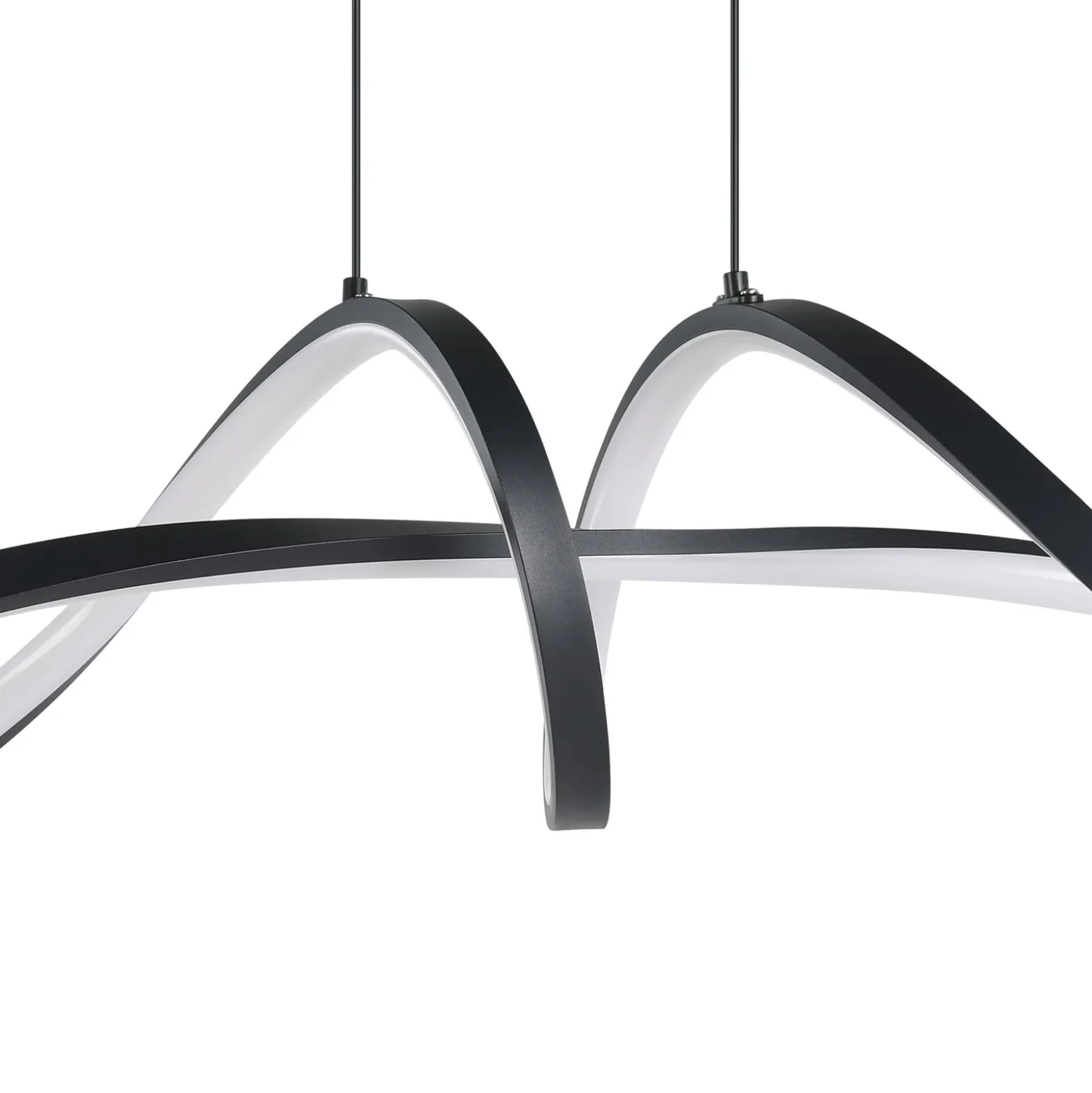 EGLO connect LED-riippuvalaisin Calarossa-Z, musta, alumiini