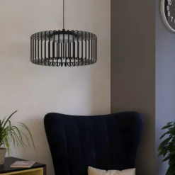 EGLO connect LED-riippuvalaisin Ginestrone-Z, 1-valaisin, musta
