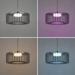 EGLO connect LED-riippuvalaisin Ginestrone-Z, 1-valaisin, musta