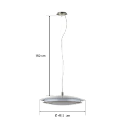EGLO connect Moneva-C -LED-riippuvalaisin Ø 48,5