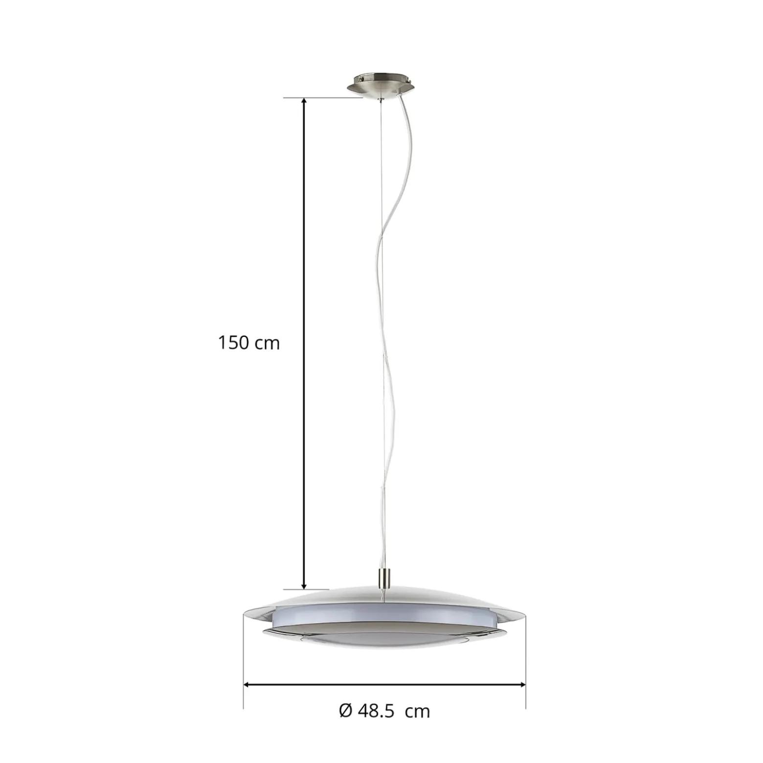 EGLO connect Moneva-C -LED-riippuvalaisin Ø 48,5
