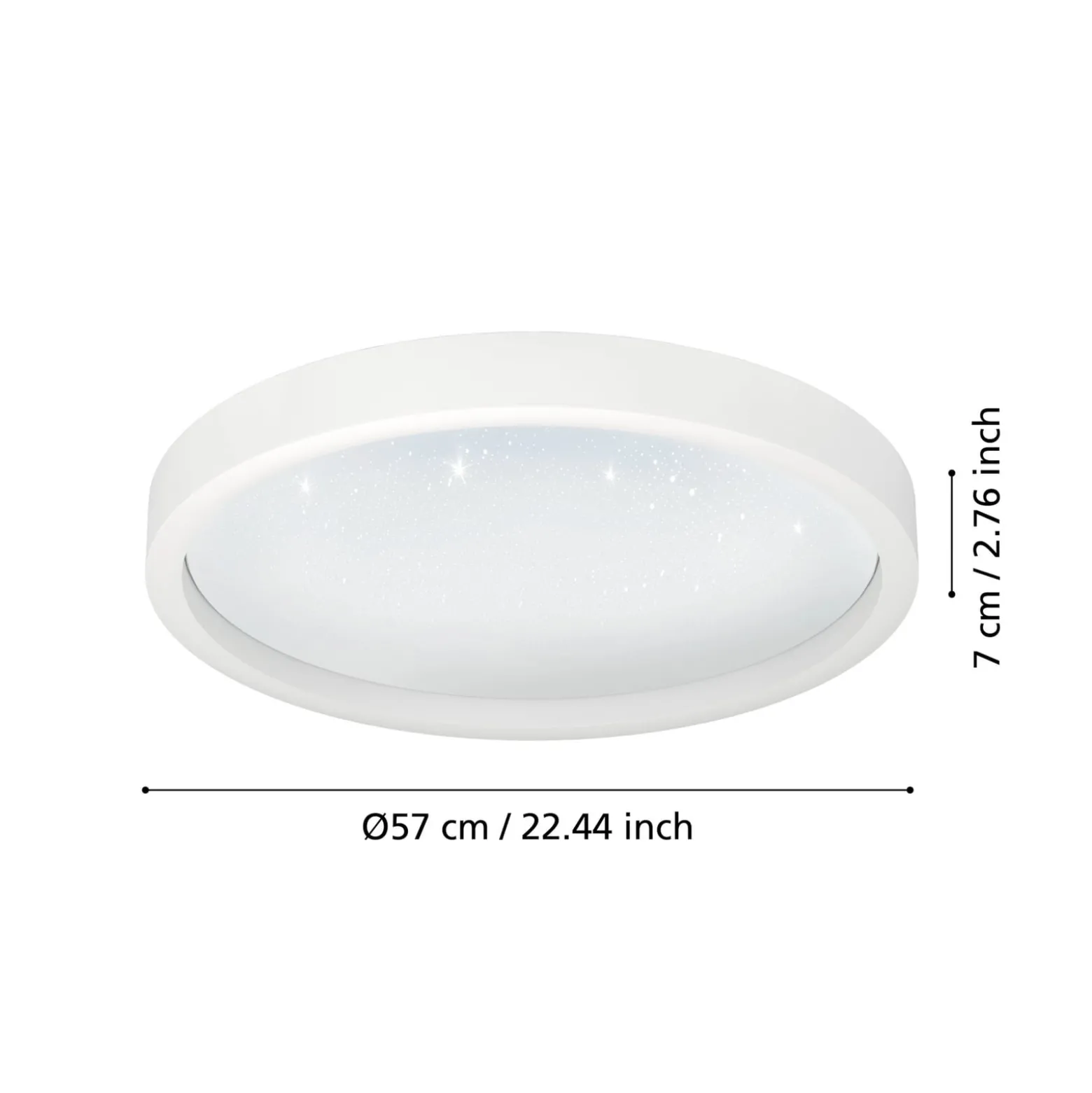 EGLO connect Montemorelos-Z, RGBW, valkoinen, Ø57cm