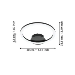 EGLO connect Parrapos-Z -LED-kattovalaisin, 1x