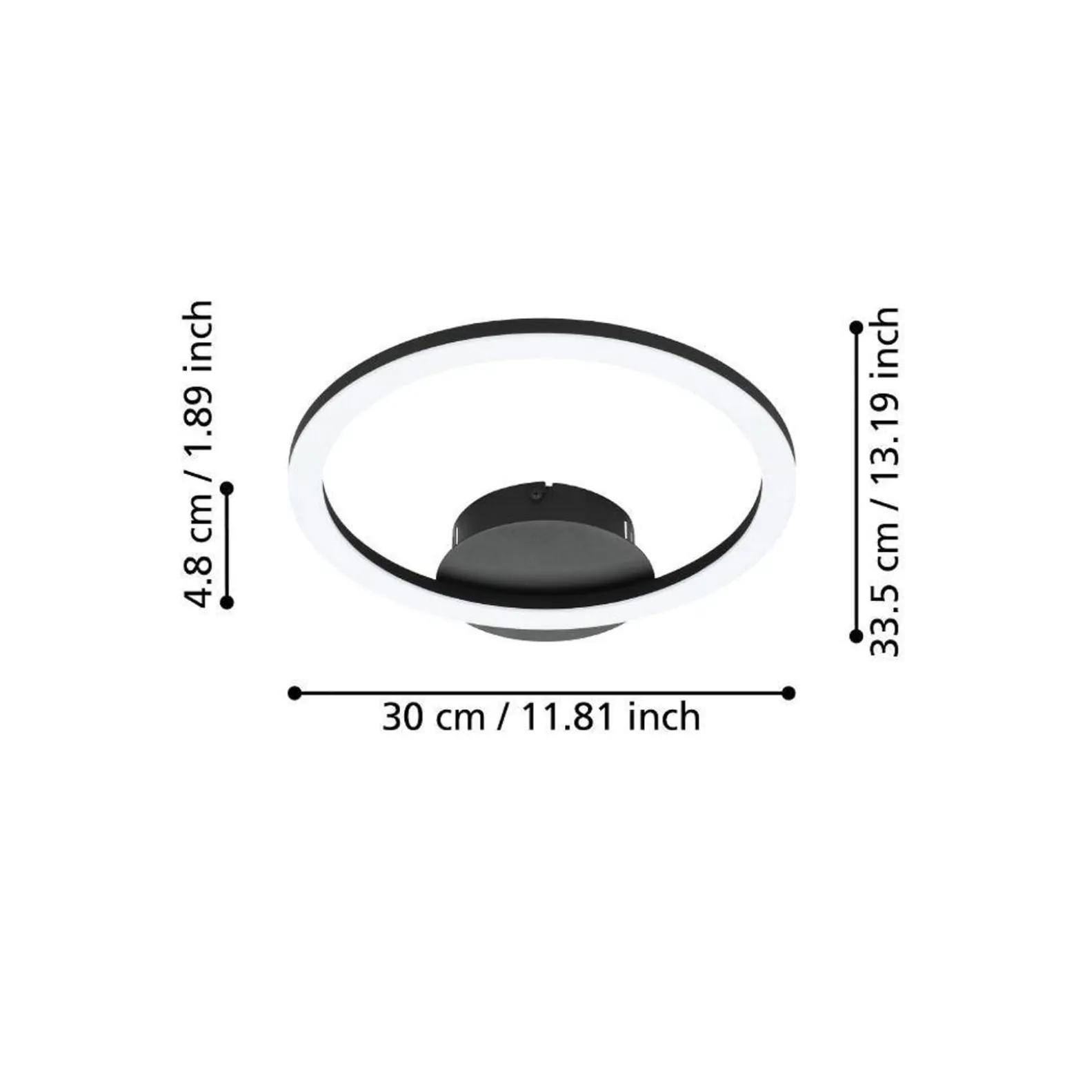 EGLO connect Parrapos-Z -LED-kattovalaisin, 1x