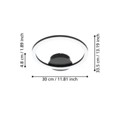 EGLO connect Parrapos-Z -LED-kattovalaisin, 1x