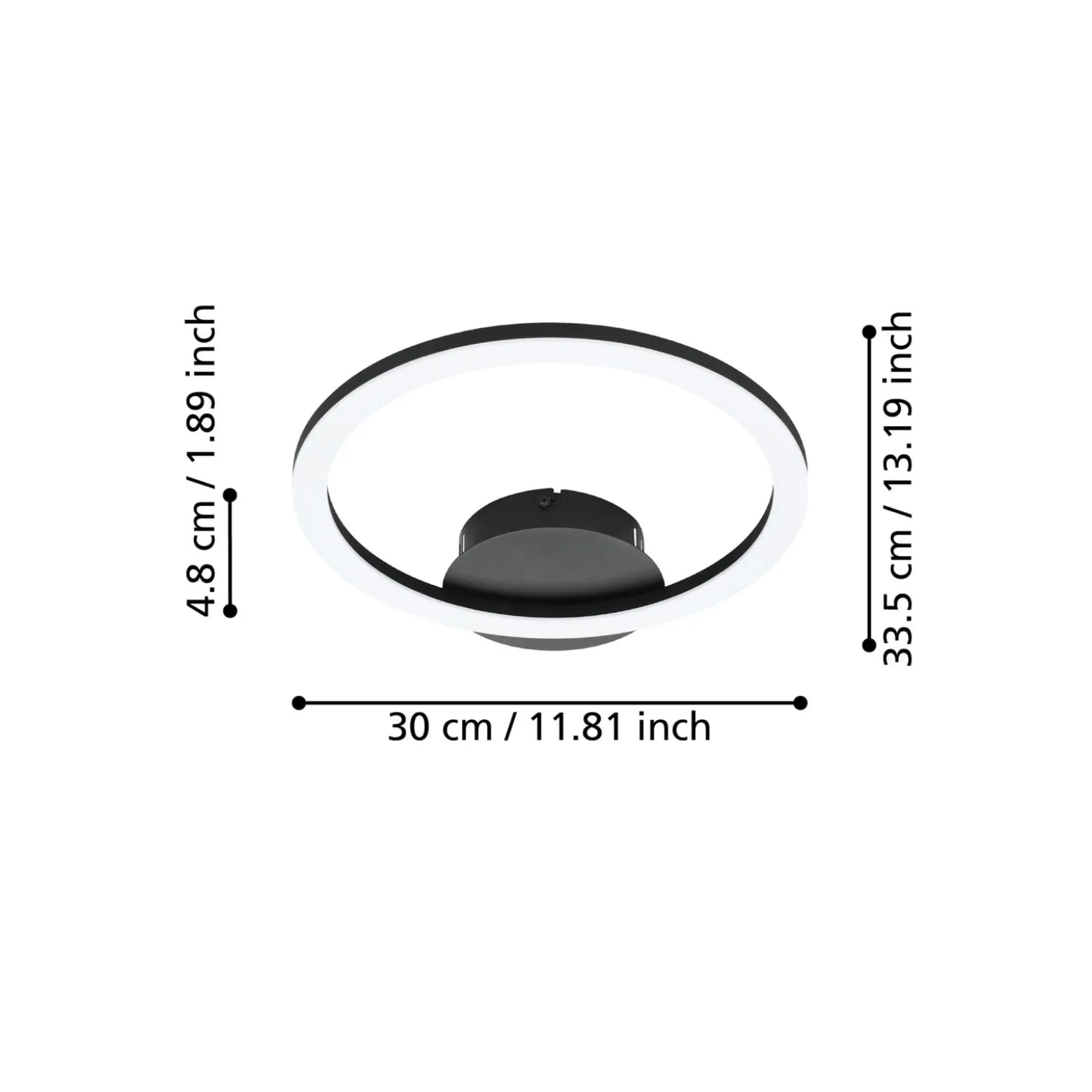 EGLO connect Parrapos-Z -LED-kattovalaisin, 1x
