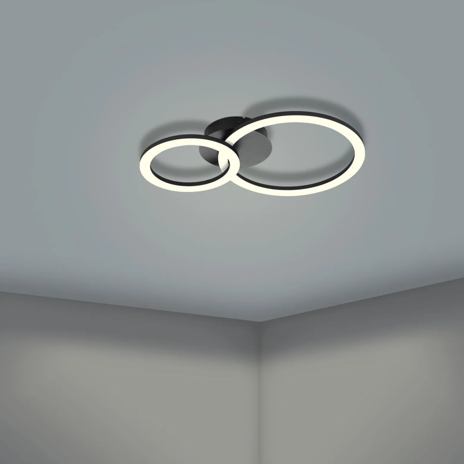 EGLO connect Parrapos-Z -LED-kattovalaisin, 2x