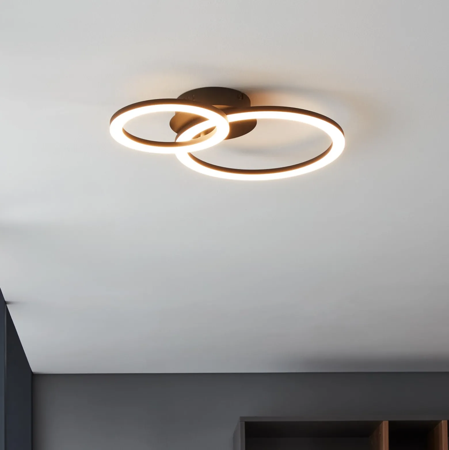 EGLO connect Parrapos-Z -LED-kattovalaisin, 2x