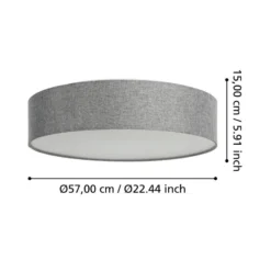 EGLO connect Romao-Z-LED-kattovalaisin Ø57cm harm.