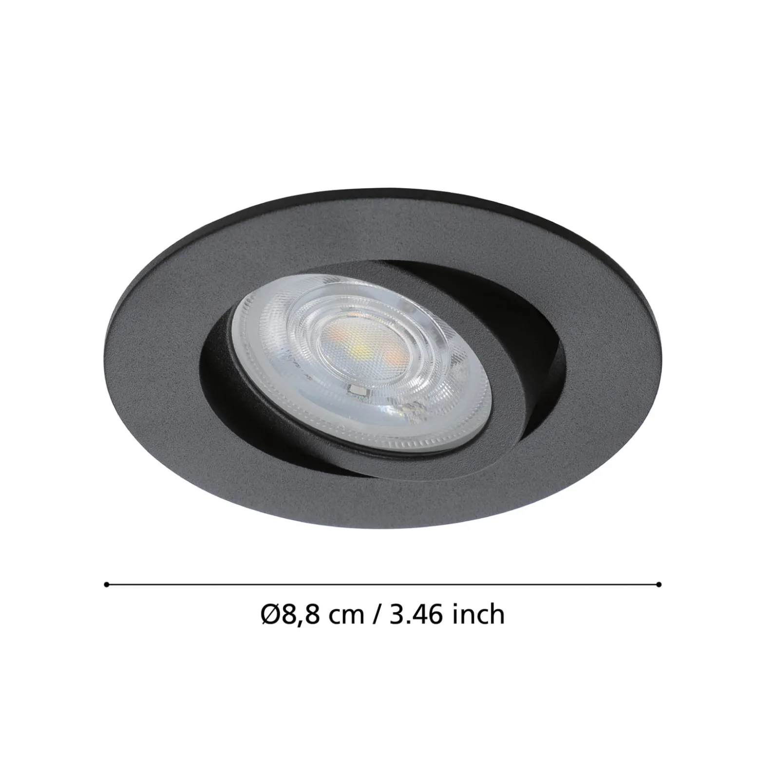 EGLO connect Saliceto-Z -LED-uppovalo, musta
