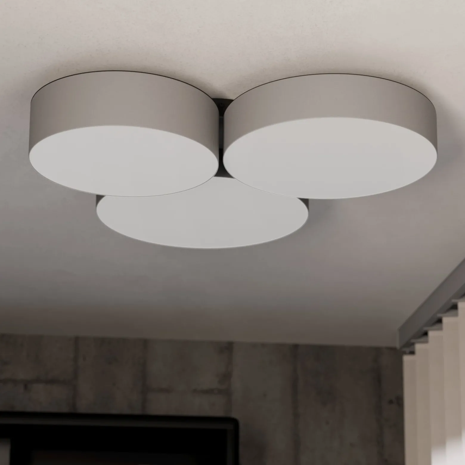 EGLO connect Smart-LED-kattovalaisin Barbano-Z, harmaa