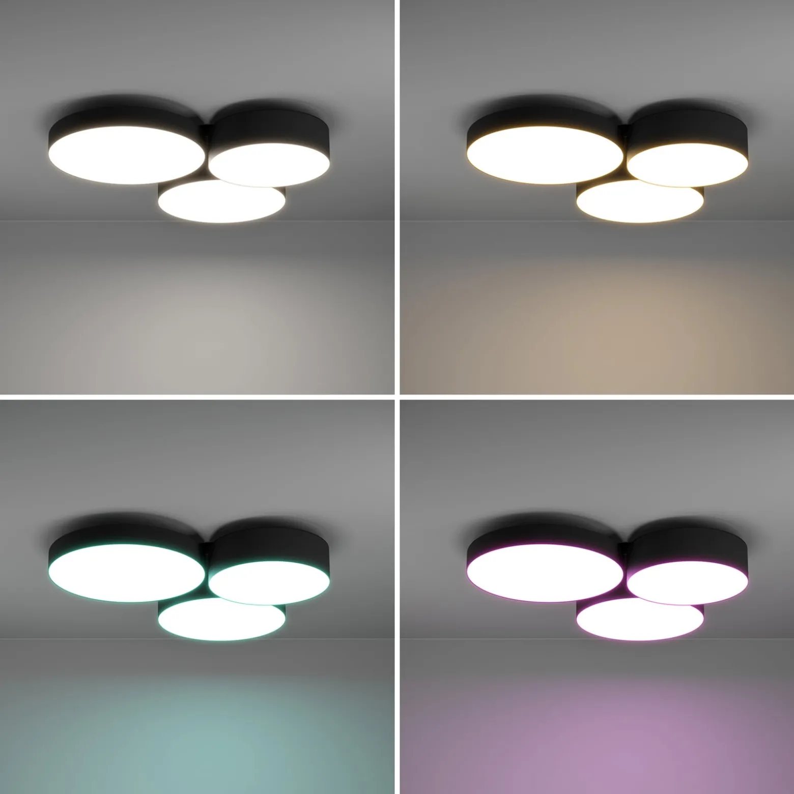 EGLO connect Smart LED-kattovalaisin Barbano-Z, musta