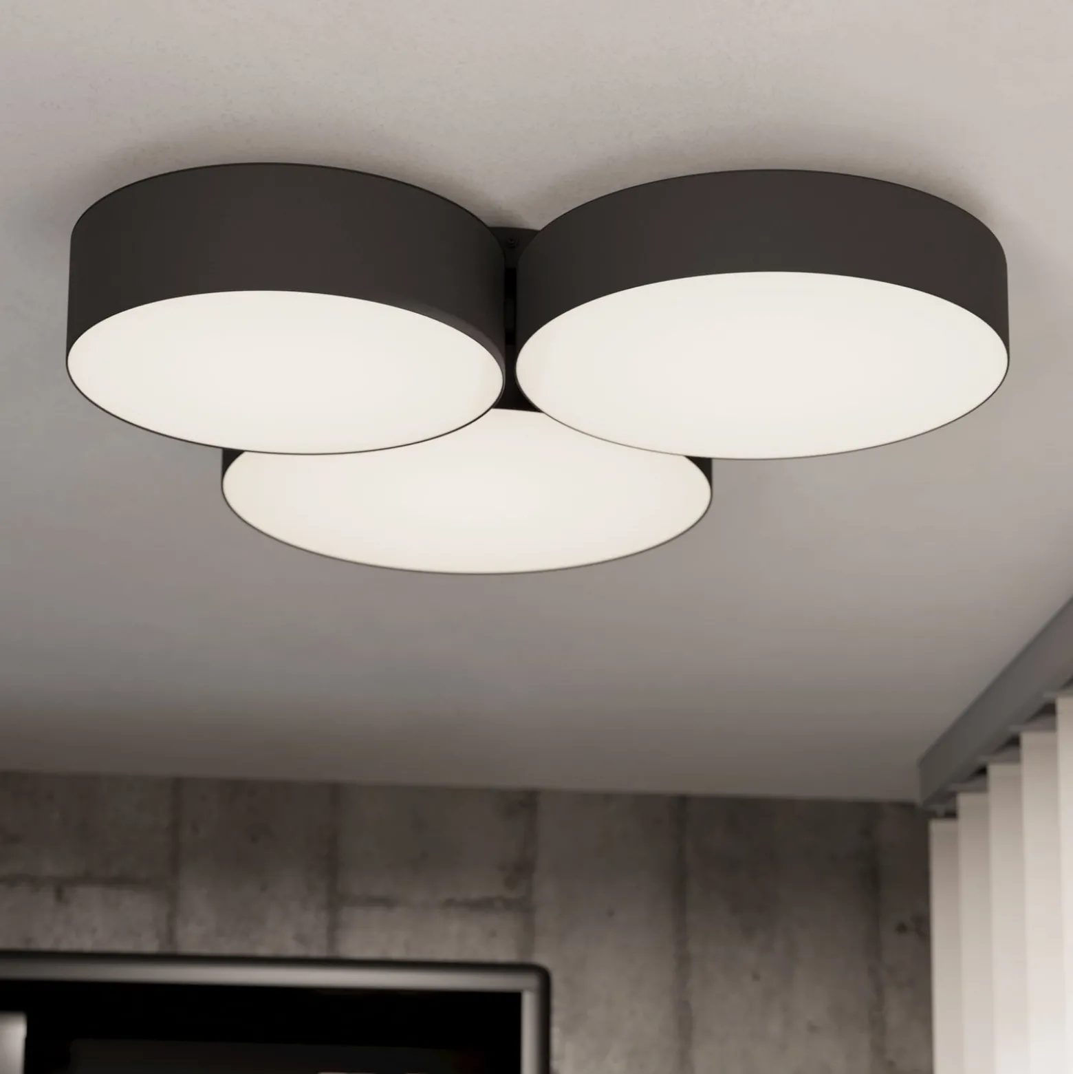 EGLO connect Smart LED-kattovalaisin Barbano-Z, musta