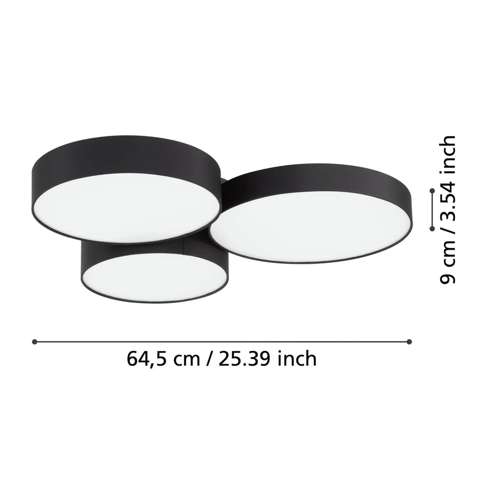 EGLO connect Smart LED-kattovalaisin Barbano-Z, musta