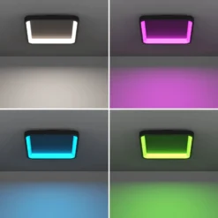 EGLO connect Smart LED-kattovalaisin Loretello-Z, kulmikas, musta