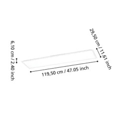 EGLO connect Smart-LED-kattovalaisin Moradillo-Z, valkoinen, 29 cm
