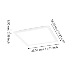 EGLO connect Smart-LED-kattovalaisin Moradillo-Z, valkoinen, 29 cm