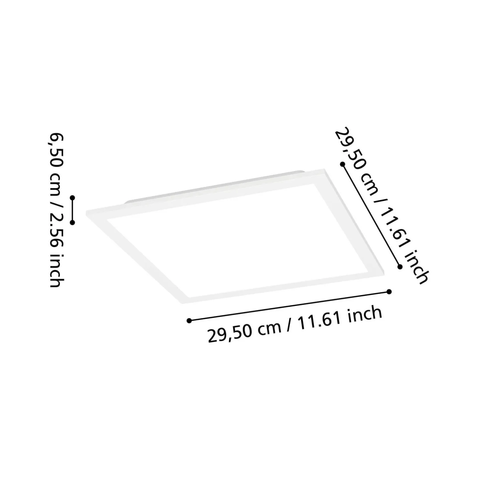 EGLO connect Smart-LED-kattovalaisin Moradillo-Z, valkoinen, 29 cm