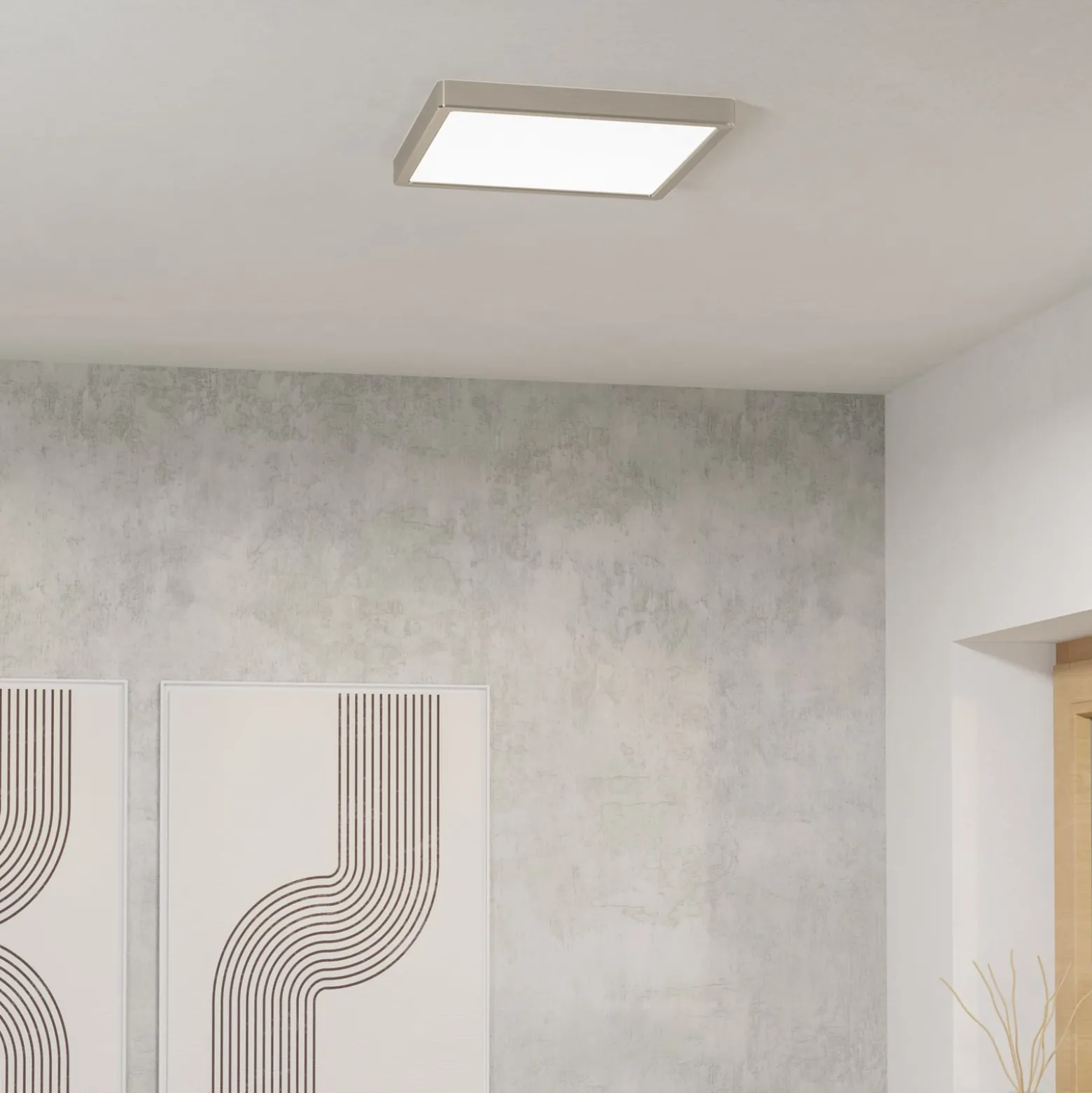 EGLO connect Smart-LED-pinta-asennettava valaisin Fueva 6-Z, harmaa, 29 cm