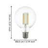 EGLO connect-z E27 G95 globe 6W 806lm 2200-6500K