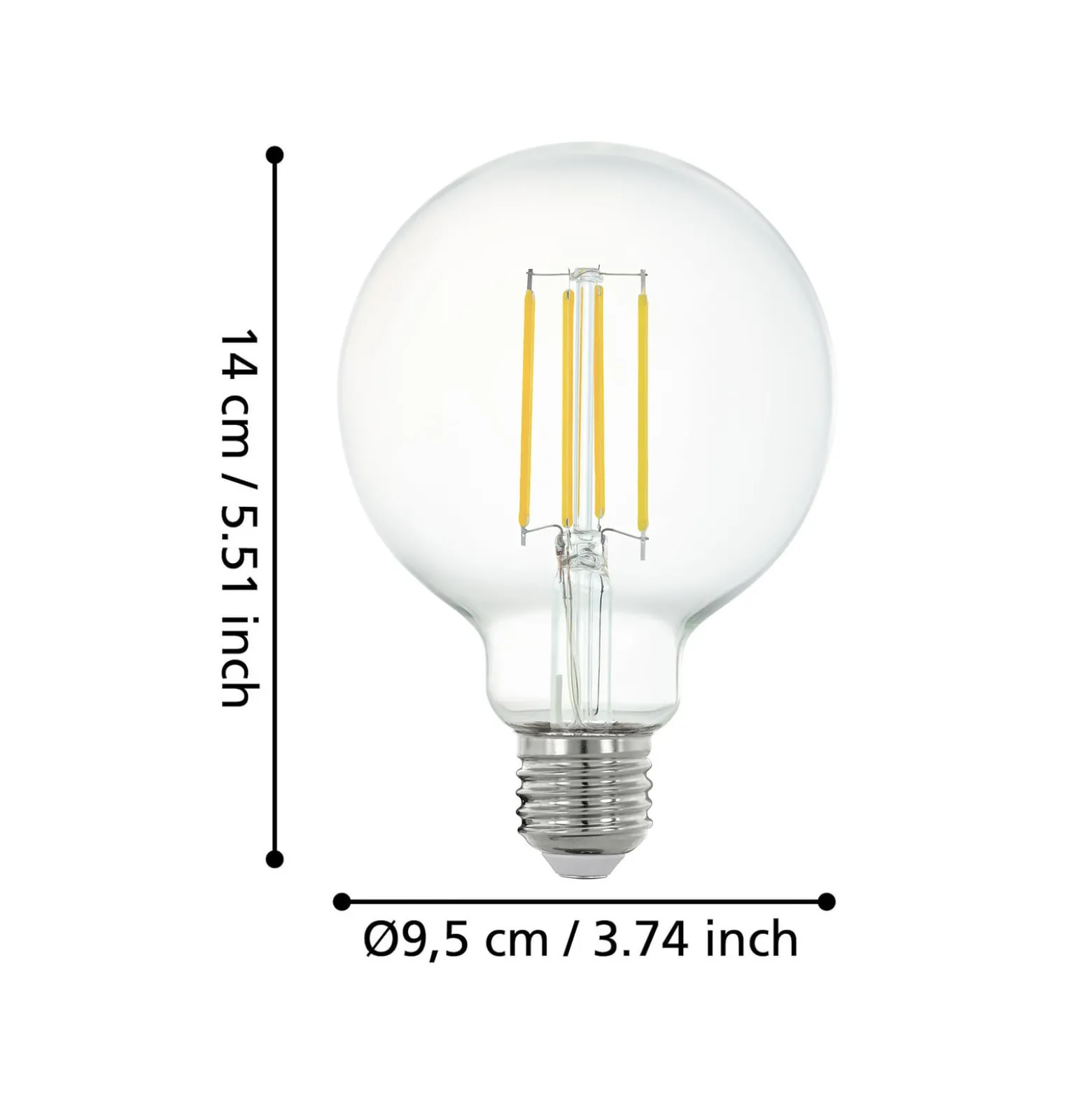EGLO connect-z E27 G95 LED-globe 6W 806lm 2700K