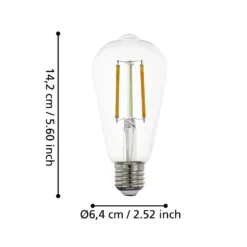 EGLO connect-z E27 ST64 lamppu 6W 806lm 2200-6500K