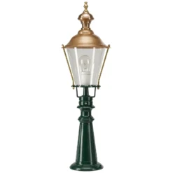 Elburg-pylväsvalaisin, vihreä, korkeus 75 cm, metalli, IP44