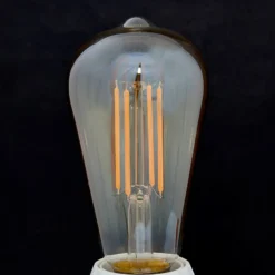 E27 LED maalaismainen lamppu 6W 500lm keltainen 1,800K 3 kpl sarja