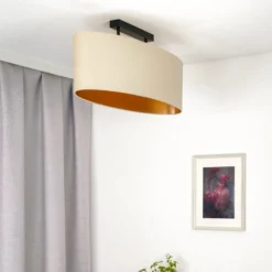 Envostar kattovalaisin Idun light beige 80cm luonnollinen materiaali