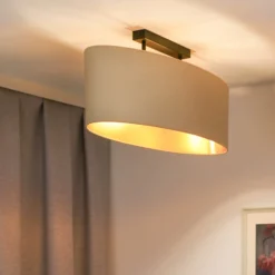Envostar kattovalaisin Idun light beige 80cm luonnollinen materiaali