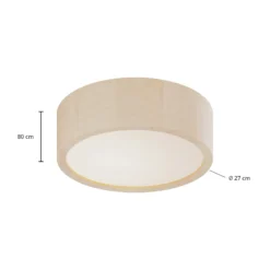 Envostar Kerio kattovalaisin, Ø 27 cm, valkoinen