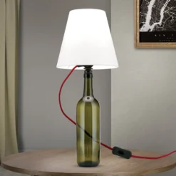 E27-pidin BOTTLE, kaapeli tummanpunainen, pituus 200 cm