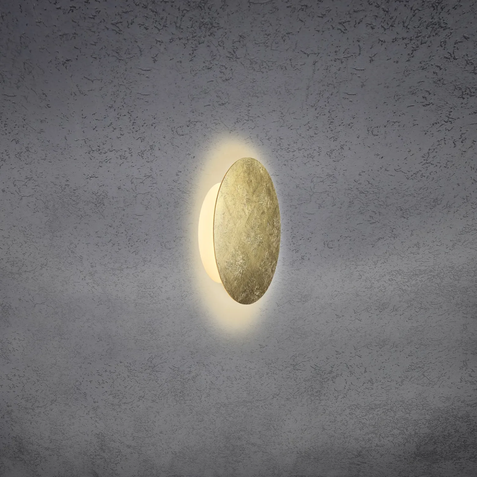 Escale Blade -LED-seinävalaisin, lehtikulta Ø18 cm