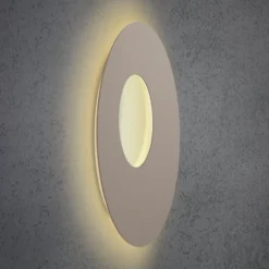 Escale Blade Open LED-seinävalaisin taupe Ø 59 cm