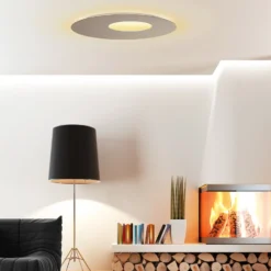 Escale Blade Open LED-seinävalaisin taupe Ø 59 cm