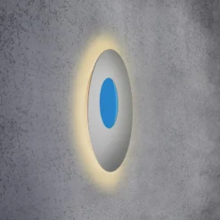 Escale Blade Open -LED-seinävalo RGB+W hopea 59 cm