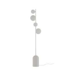 Etno LP4 lattiavalaisin, valkoinen, lasi/teräs, korkeus 140 cm, G9