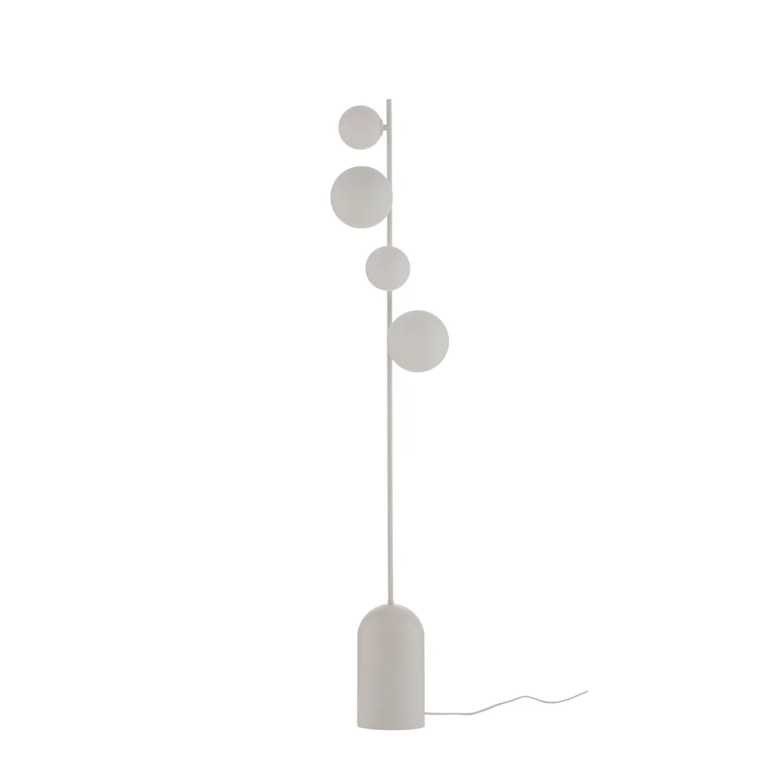 Etno LP4 lattiavalaisin, valkoinen, lasi/teräs, korkeus 140 cm, G9